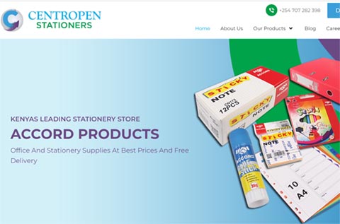 Centropen Stationers website